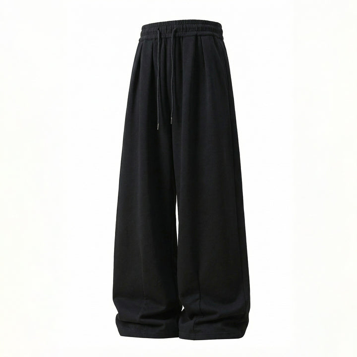 Damen Ultraweite Sweathose im Palazzo‑Schnitt mit Kellerfaltenbund und Kordelzug Drune