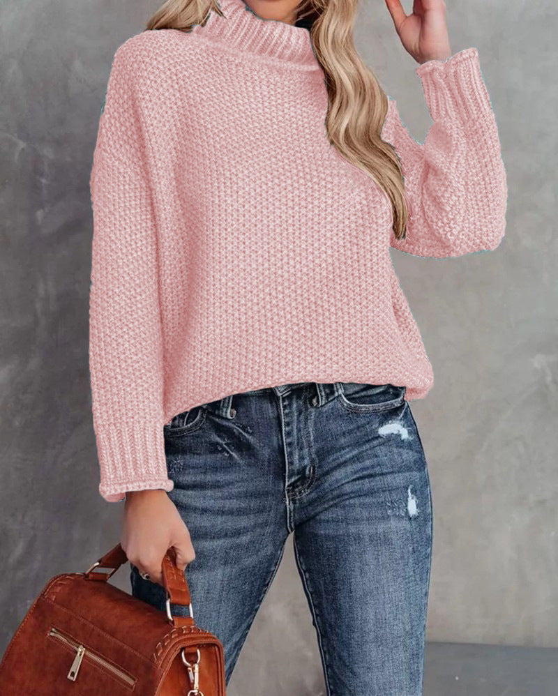 Damen gemütlicher Strickpullover Drune