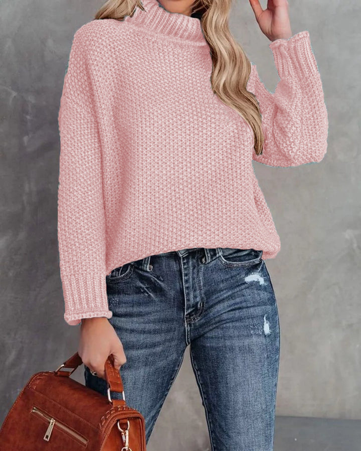 Damen gemütlicher Strickpullover Drune