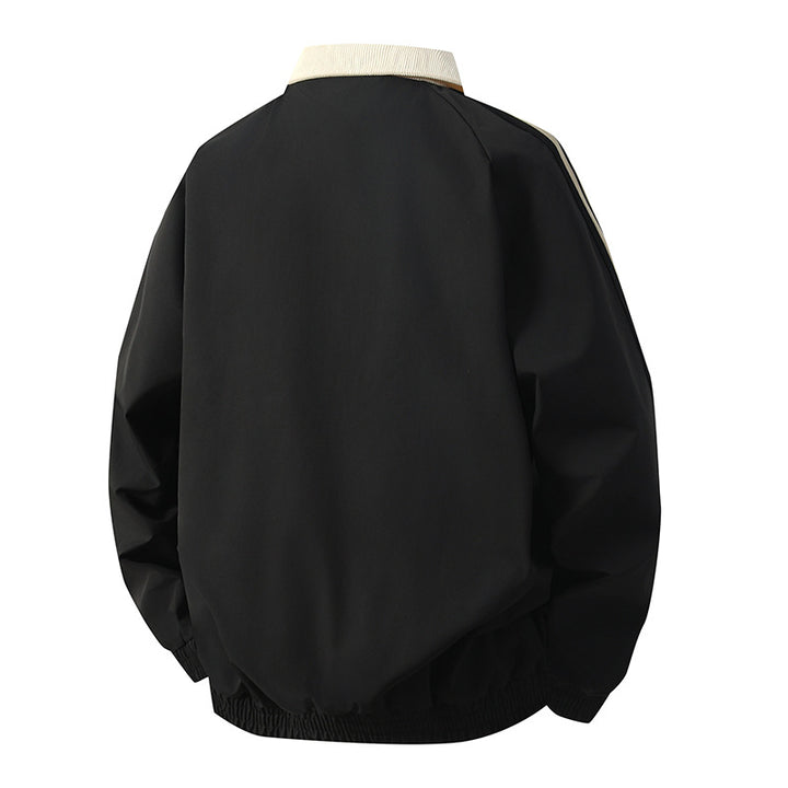 Herren Sportliche Übergangsjacke mit hohem Kragen und elastischen Bündchen Drune