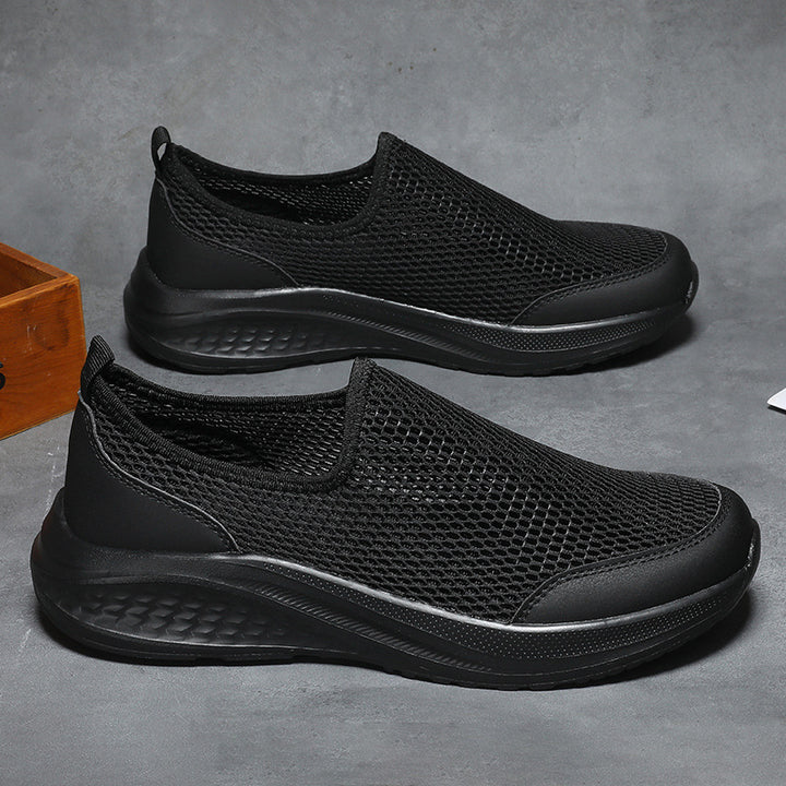 Unisex nan leichter Schlupf-Sneaker mit dreidimensionaler Netzstruktur, ergonomischer Dämpfung und Fersenlasche Drune