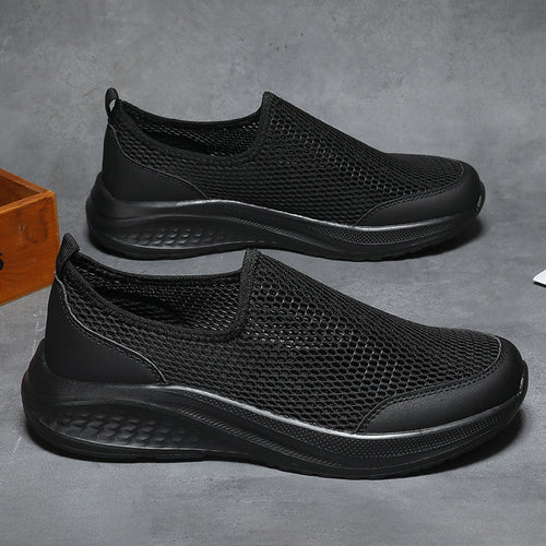 Unisex nan leichter Schlupf-Sneaker mit dreidimensionaler Netzstruktur, ergonomischer Dämpfung und Fersenlasche Drune