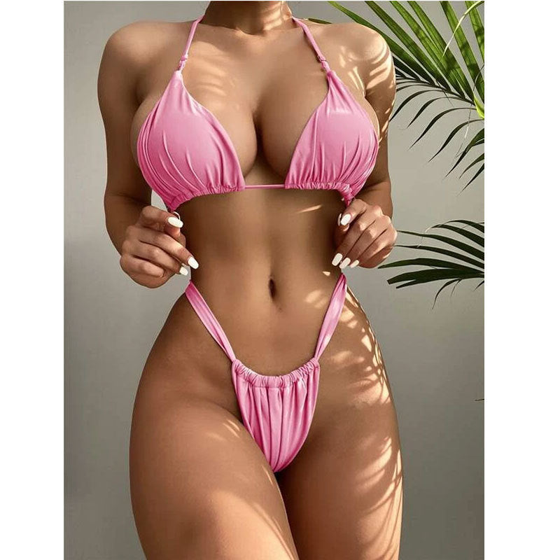 Damen Triangel-Bikini mit hohem Beinausschnitt Drune