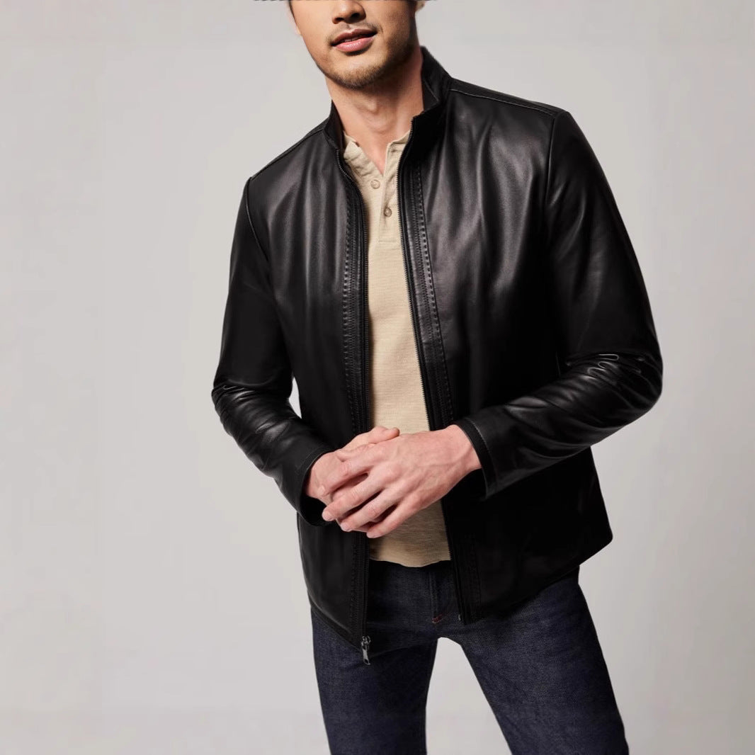 Herren elegante jacke mit sportlichem Reißverschluss Drune