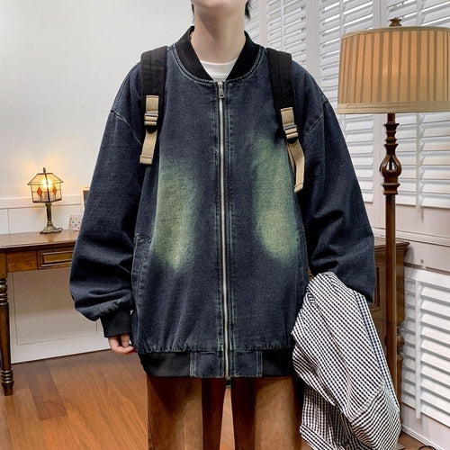 Herren entspannte Baumwolljacke im lässigen Stil Drune
