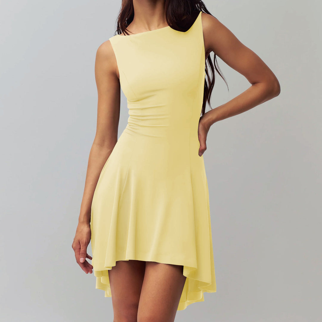 Drune | Ärmelloses Kleid mit Kragen