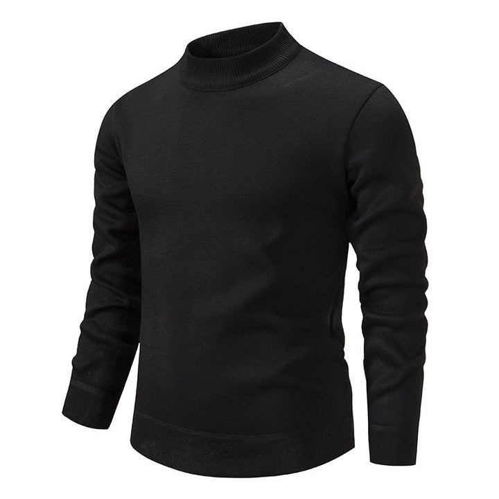 Herren Hochwertiger Strickpullover mit modernem Stehkragen Drune