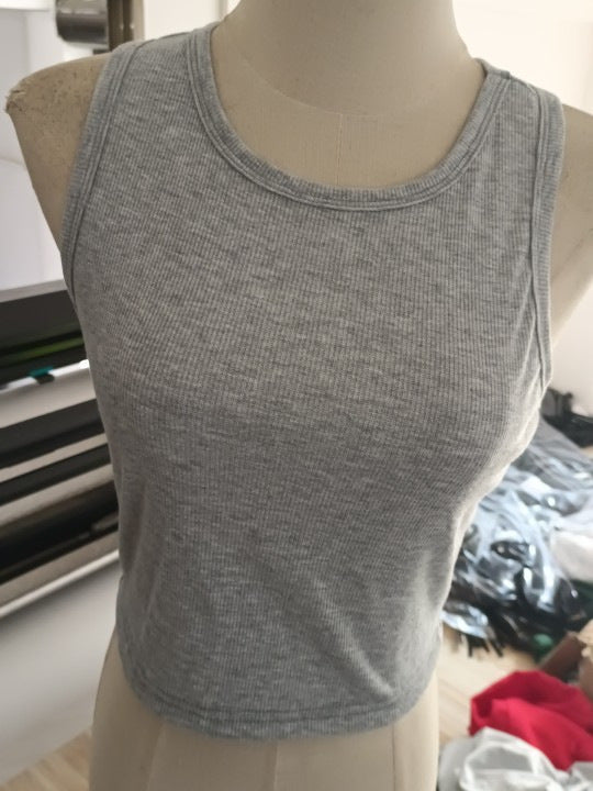 Damen Einfaches und bequemes Tanktop aus hochwertiger Baumwolle Drune