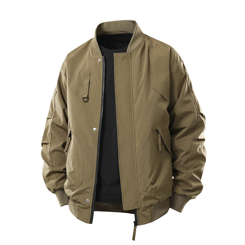 Men's  technical insulated bomber jacket with utility pockets and zip closure Drune