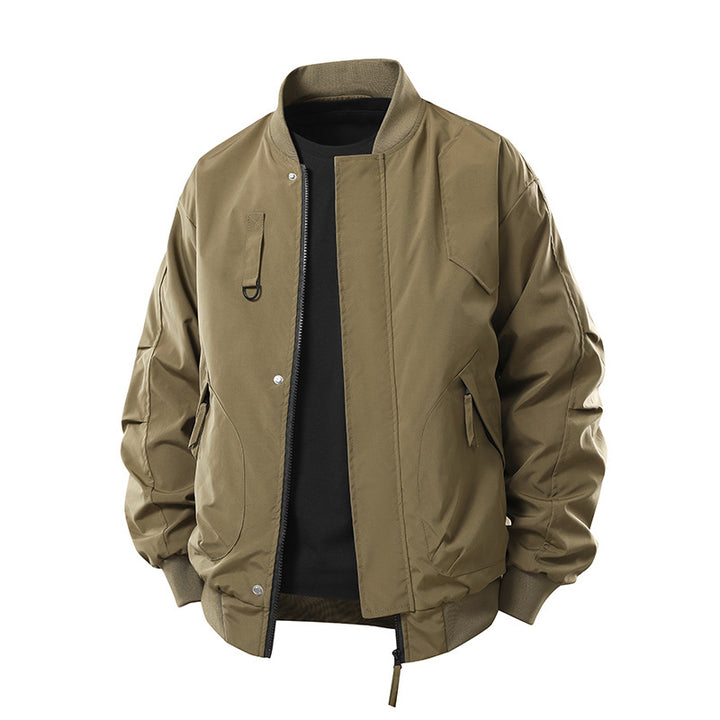Men's  technical insulated bomber jacket with utility pockets and zip closure Drune