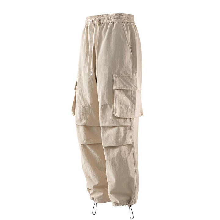 Herren Cargo-Hose mit elastischem Bund, Lagen‑Detail und Reißverschluss-Saum Drune