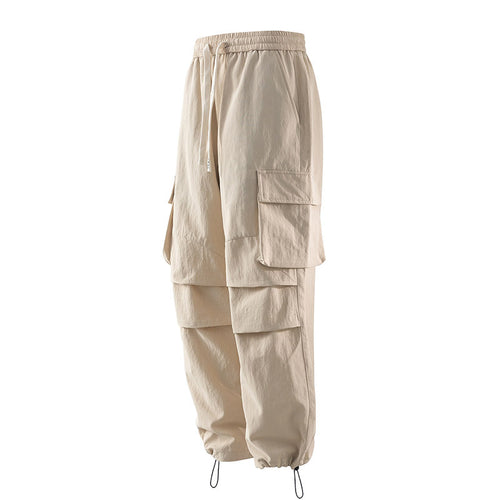 Herren Cargo-Hose mit elastischem Bund, Lagen‑Detail und Reißverschluss-Saum Drune