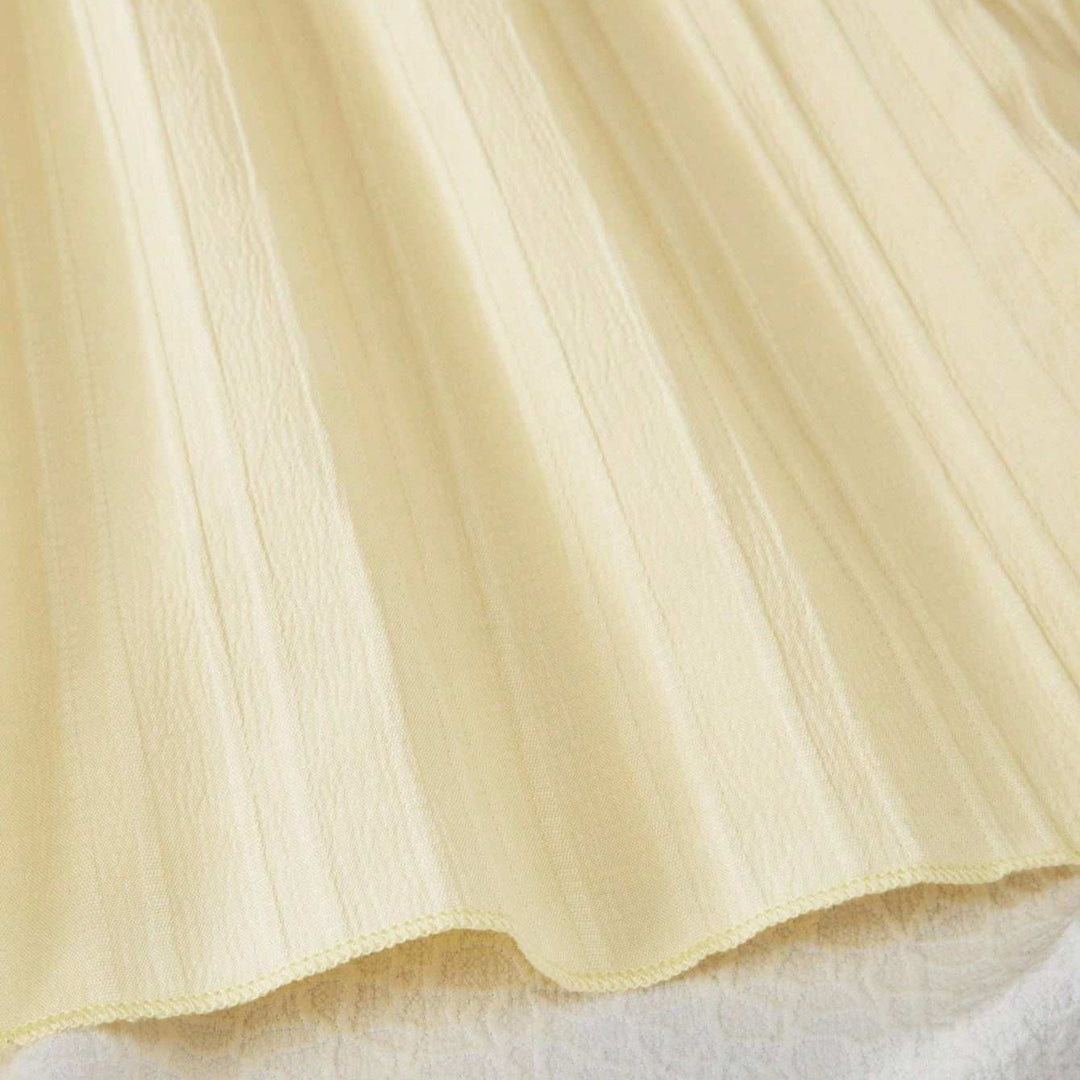 Damen Maxikleid mit zarten Rüschen und verstellbaren Spaghettiträgern Drune