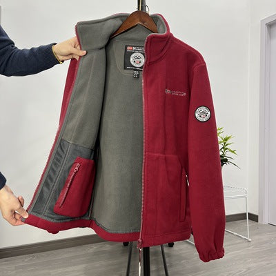Herren Hohe Funktionale Fleecejacke Drune