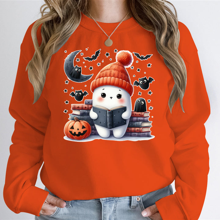 Damen Sweatshirt mit verspieltem Halloween-Motiv und hochwertigem Material Drune