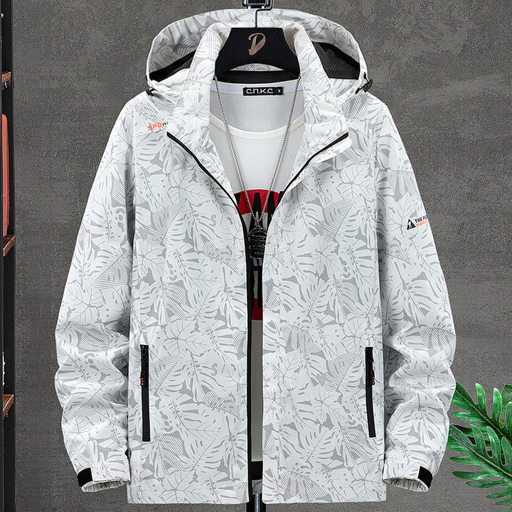 Herren Wetterfeste Allwetterjacke mit praktischem Kapuzendesign Drune