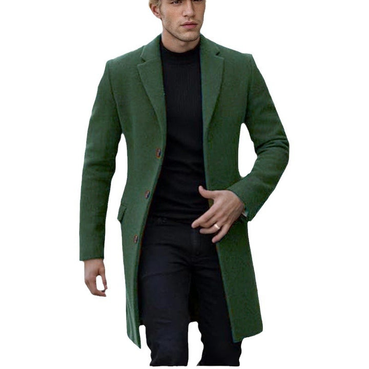 Herren eleganter einfacher Mantel Drune
