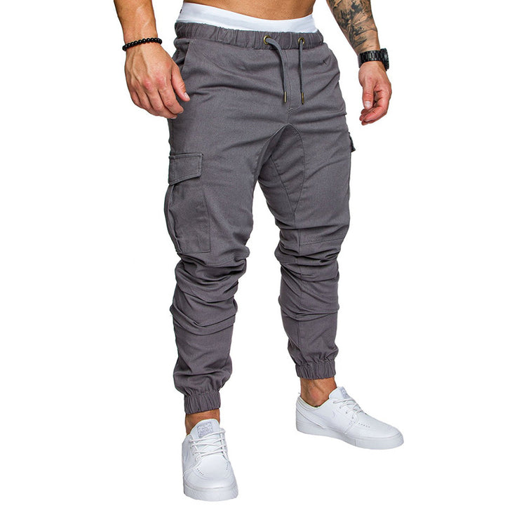 Herren nan Slim-Fit Cargo-Joggerhose mit elastischem Tunnelzug, verstärkten Nähten und Mehrfachtaschen Drune