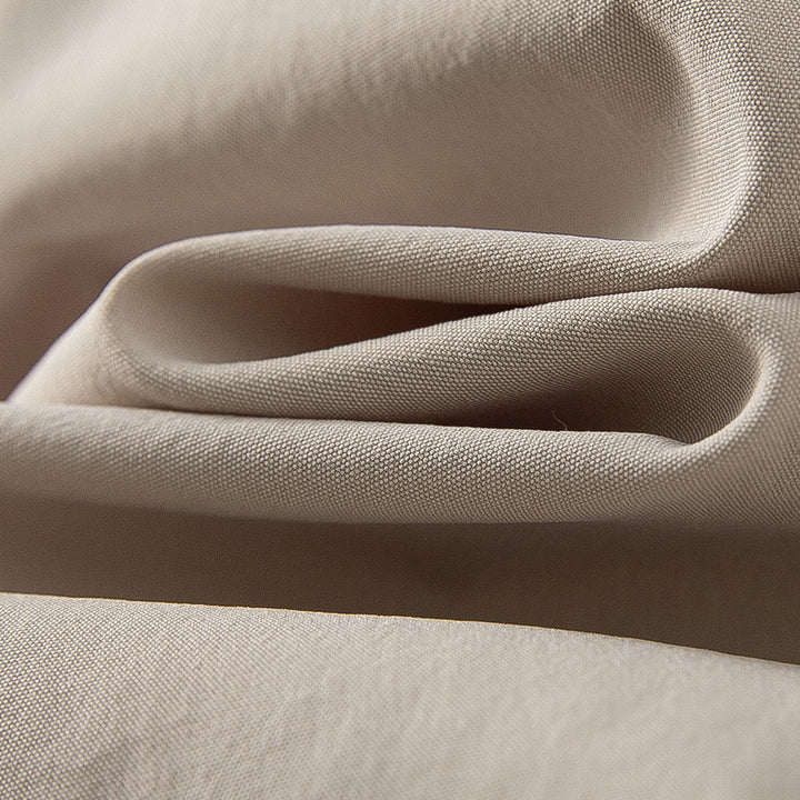 Damen Lässige Langarm-Bluse mit verdeckter Knopfleiste und Lagen-Saum Drune