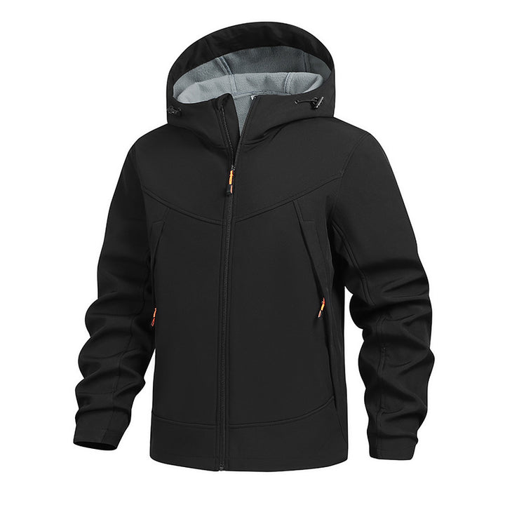 Herren Funktionale Übergangsjacke mit verstellbarem Kapuzenkragen Drune