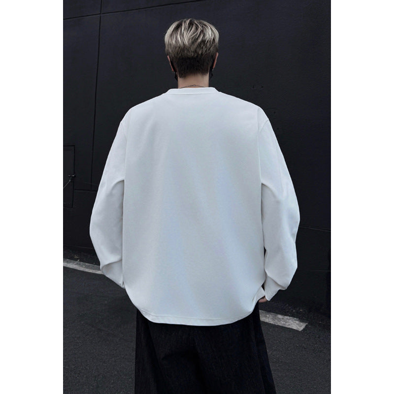 Herren Oversize Rundhals‑Sweatshirt mit Raglanärmeln und cleanem Minimaldesign Drune