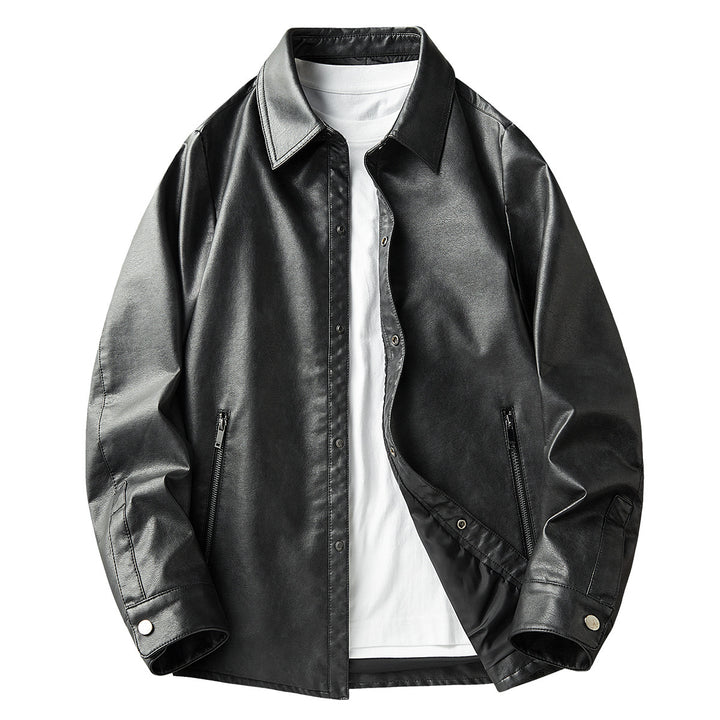Herren Modische Lederjacke Drune 1787797546