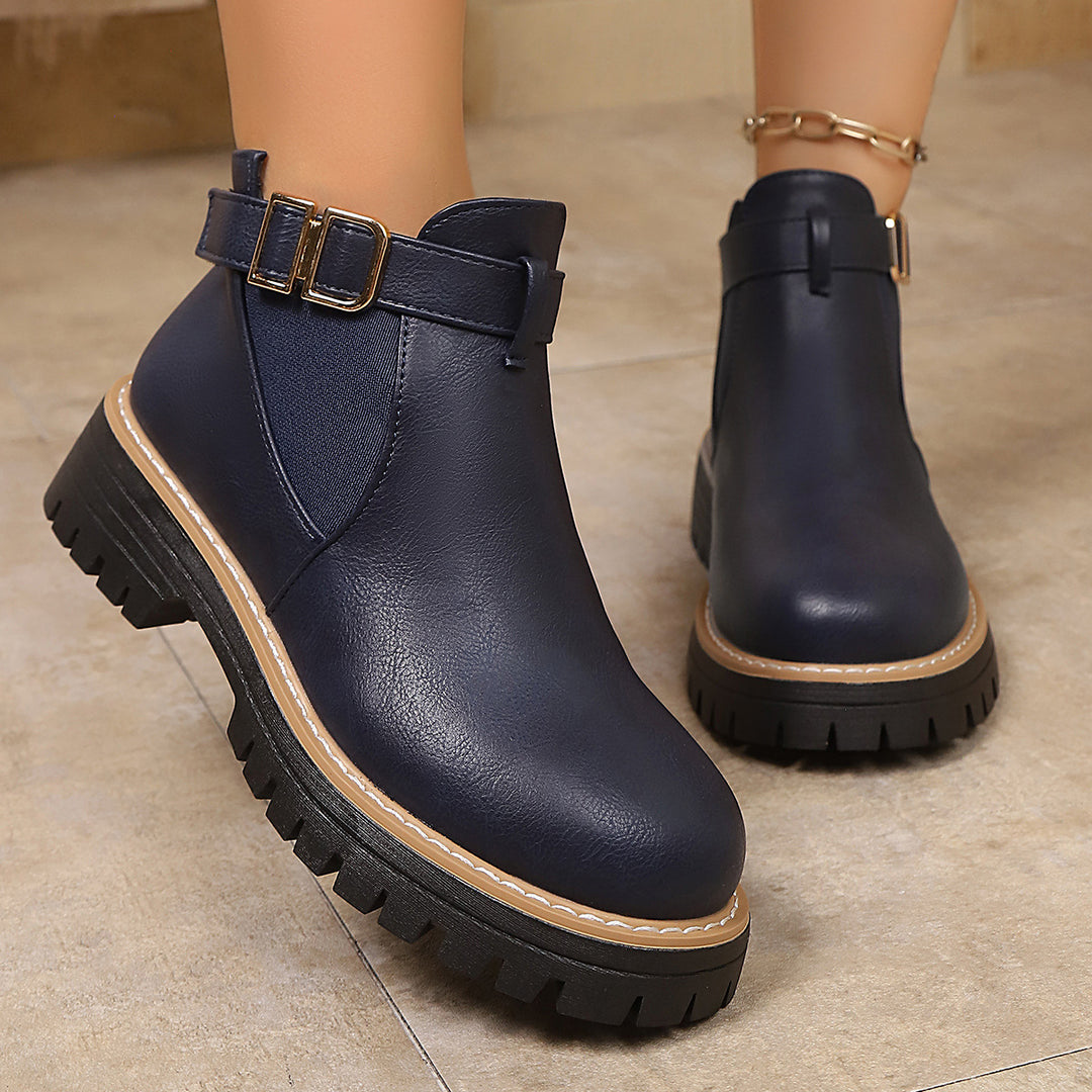 Damen Trendige Chelsea Boots Drune