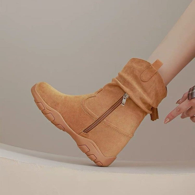 Damen Elegante und komfortable Winterstiefel Drune