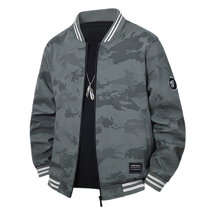 Herren Sportliche Bomberjacke mit kontrastierenden Details Drune