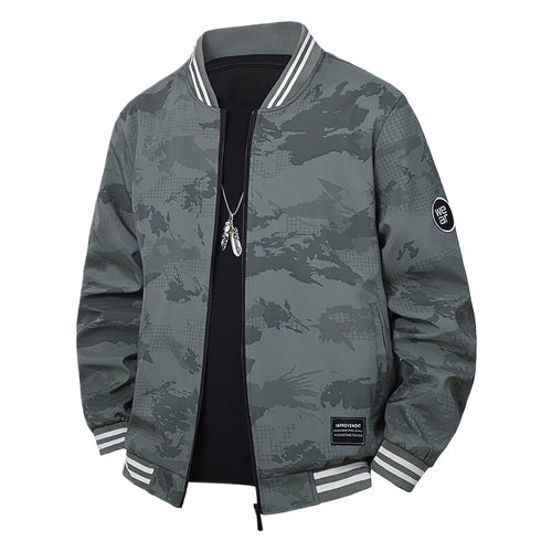 Herren Sportliche Bomberjacke mit kontrastierenden Details Drune