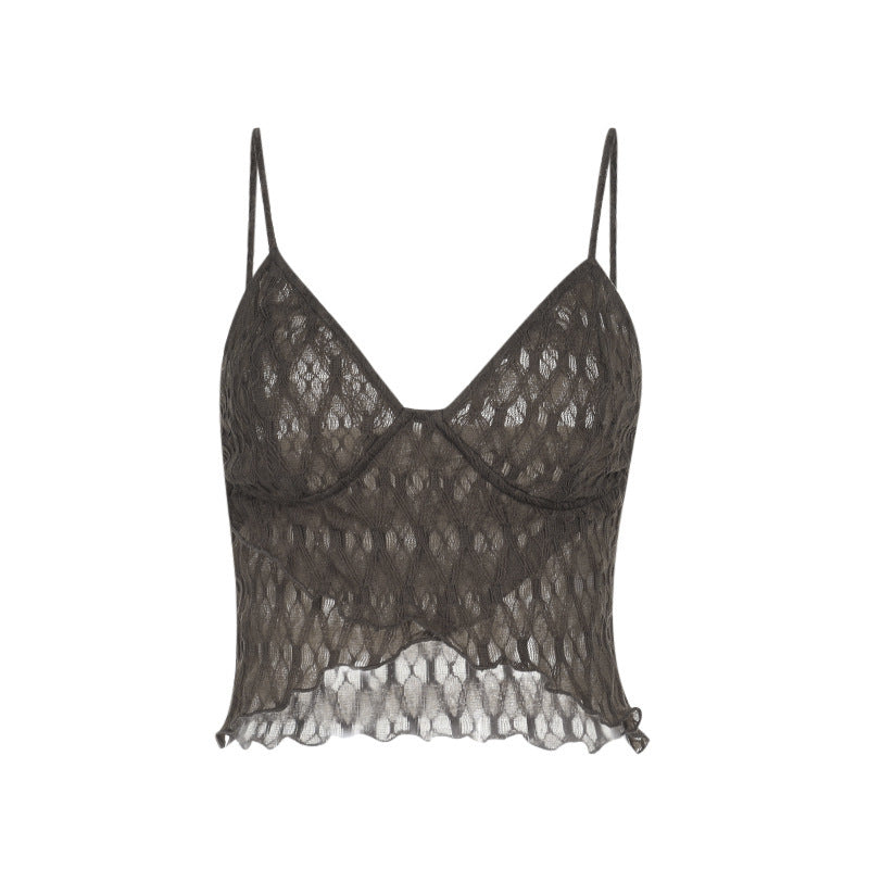 Damen Fließendes Camisole-Oberteil mit raffiniertem Drapierungsdesign Drune