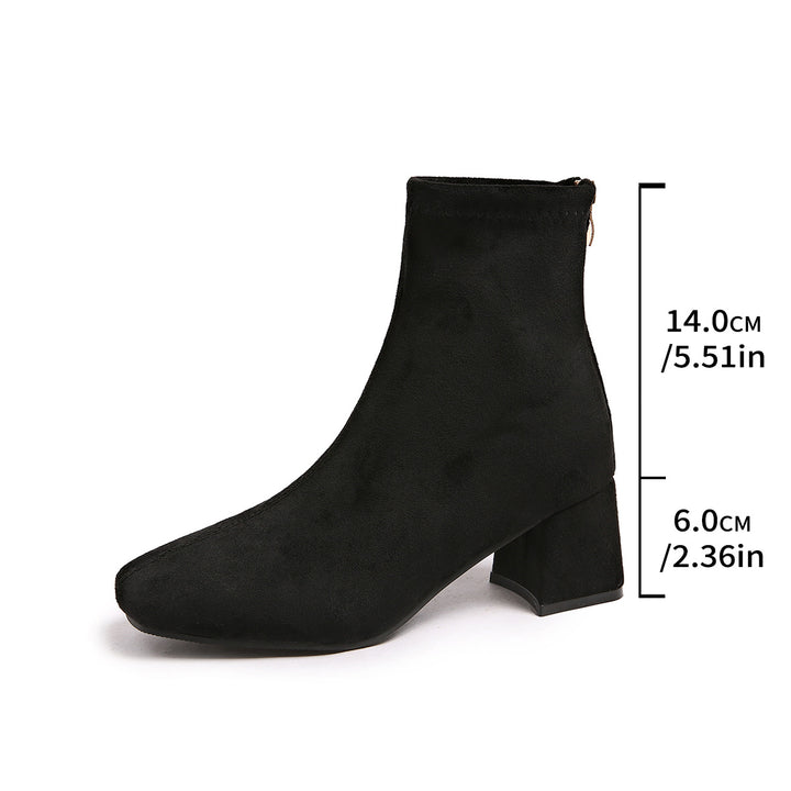 Damen Modische Stiefeletten Drune