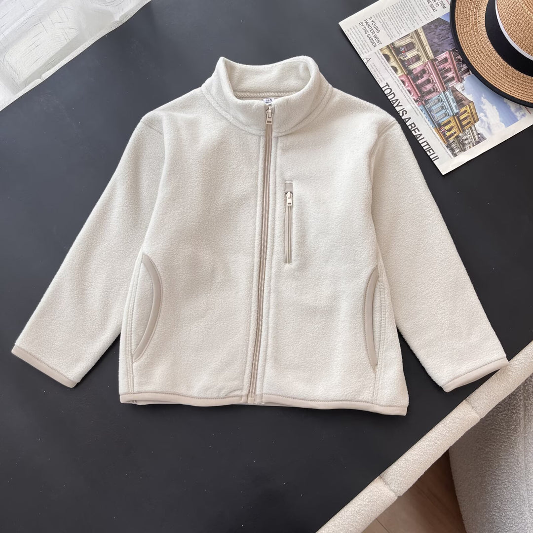Damen Fleecejacke mit hochschließendem Kragen und praktischen Reißverschlusstaschen Drune