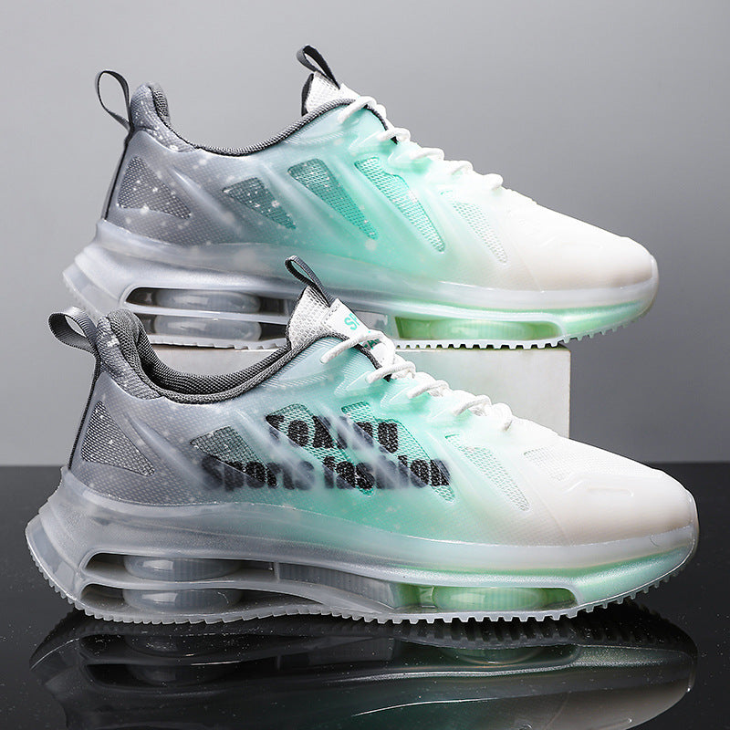 Herren Atmungsaktive Laufsneaker mit sichtbarer Luftkammer-Zwischensohle und gestricktem Mesh-Obermaterial Drune