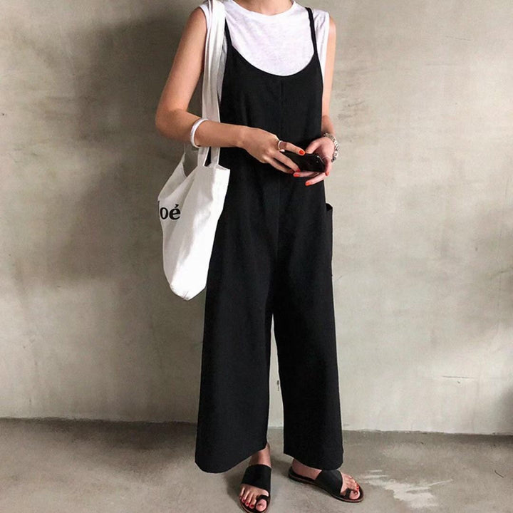 Damen Latzhose im lässigen Stil mit verstellbaren Trägern und großem Komfort Drune