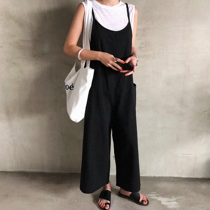 Damen Latzhose Im Lässigen Stil mit Verstellbaren Trägern und Großem Komfort Drune