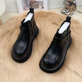 Damen Stilvolle Leder-Boots mit Kuschelfutter Drune