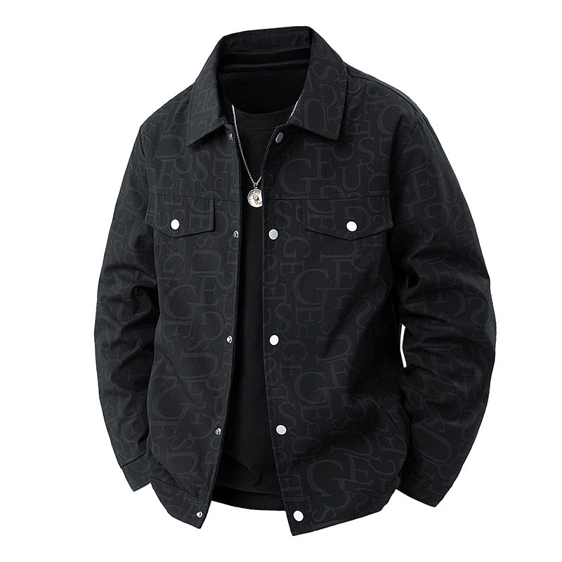 Herren Geprägte Overshirtjacke Drune