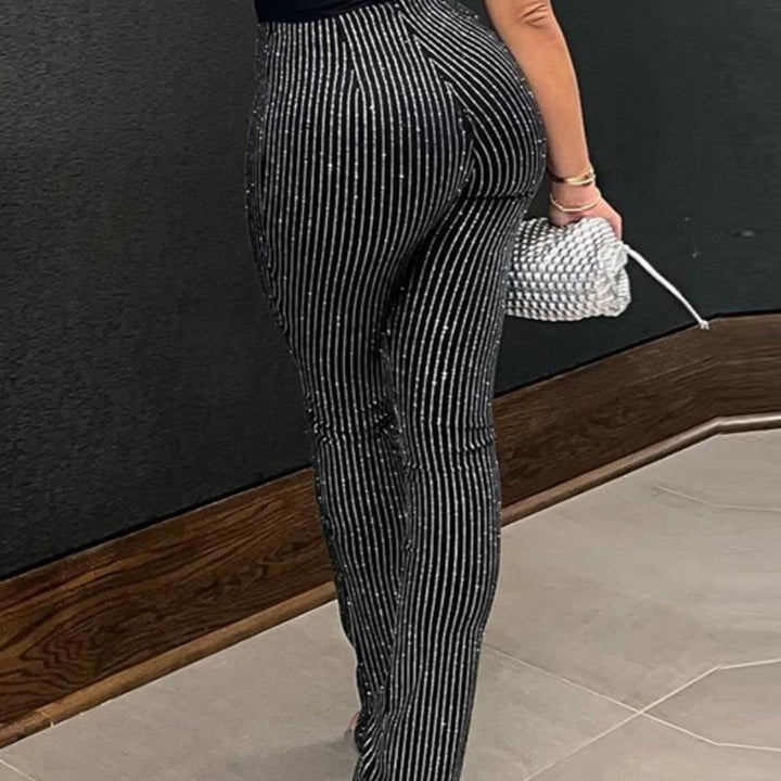 Damen eleganten Schlaghosen Drune