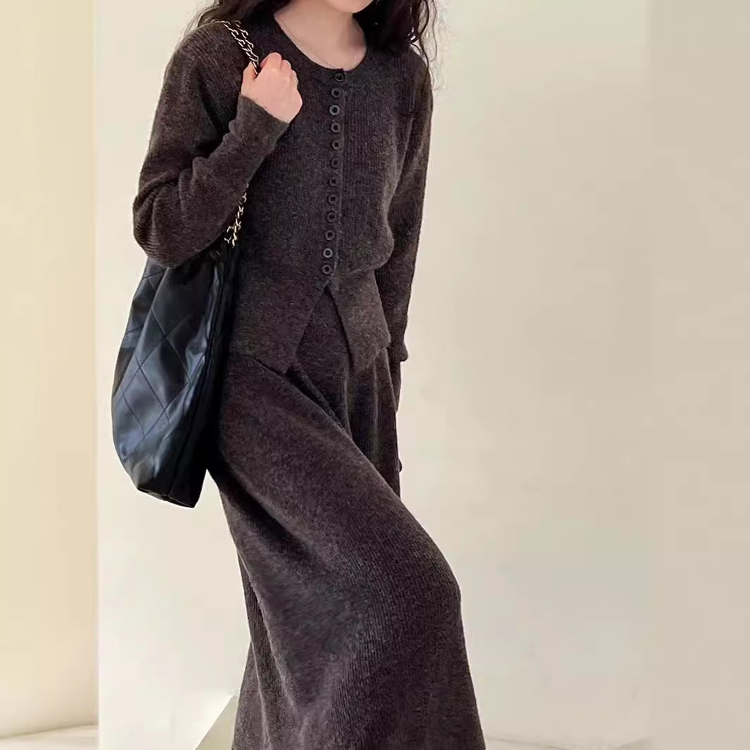 Damen Strickjacke mit Knopfdetails und eleganter Silhouette Drune