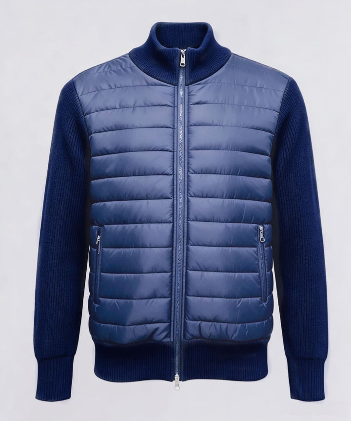 Herren Sportliche Steppjacke mit hochschließendem Kragen
