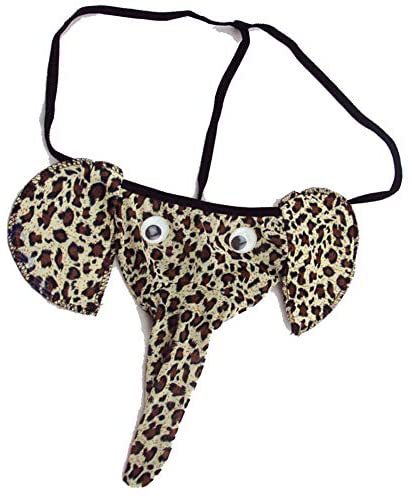 Männer Novelty Plüsch Rentier Tanga mit Geweih-Tasche