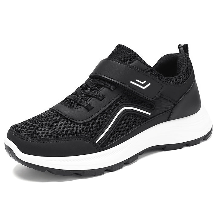 Herren nan atmungsaktiver Mesh-Freizeitsneaker mit Klettverschluss, ergonomischer EVA-Zwischensohle und profiliertem Gummi-Outdoorsohle Drune