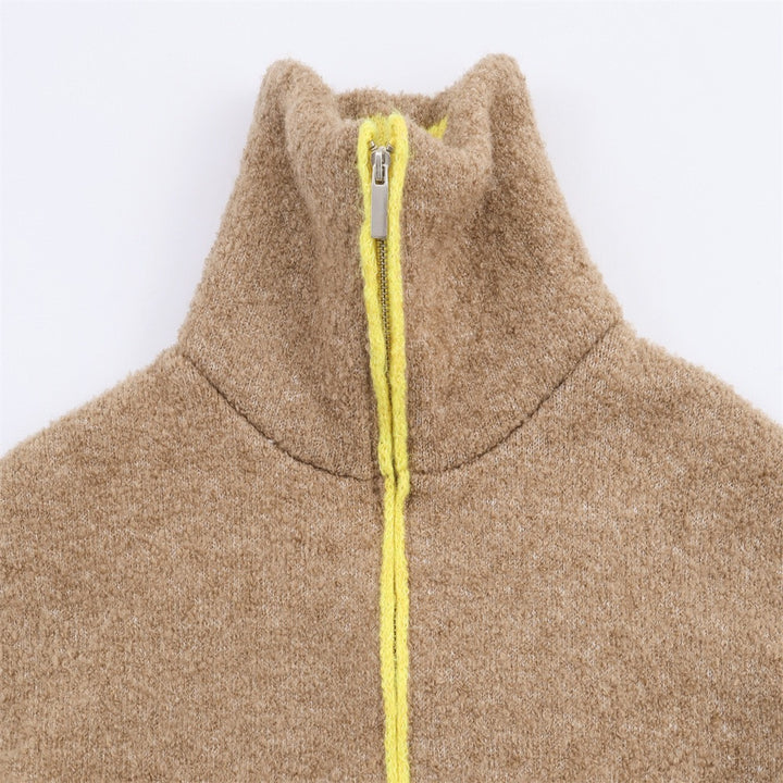 Damen kuschelige Fleecejacke mit modernem Reißverschluss und praktischen Taschen Drune