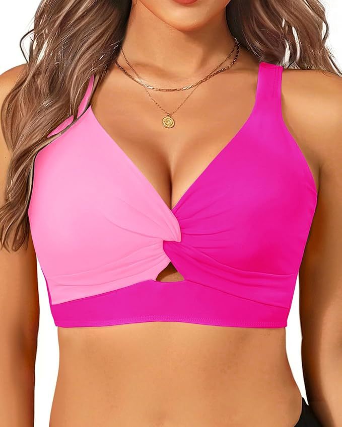 Damen sportliches Bikinioberteil mit floralem Design Drune