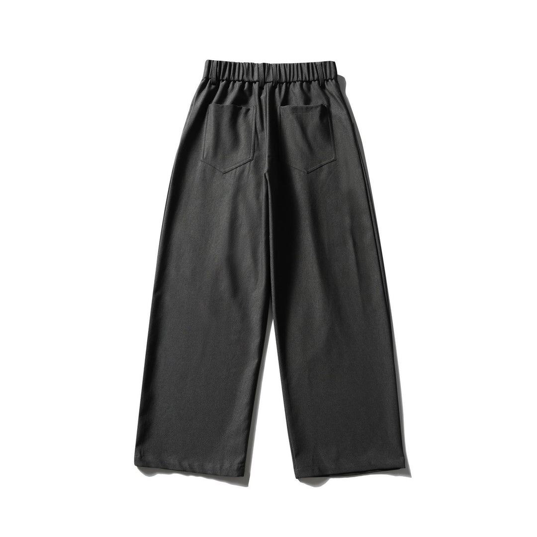 Damen Elegante Hochtaillierte Palazzo-Culotte mit teil‑elastischem Bund und Geschnittenen Bundfalten Drune