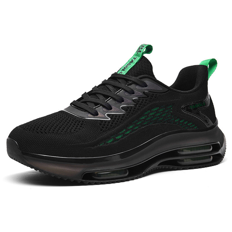 Unisex Air‑Cushion Performance‑Sneaker mit sichtbarer Luftkammer, atmungsaktivem Strickoberteil und gepolstertem Fersenkragen Drune