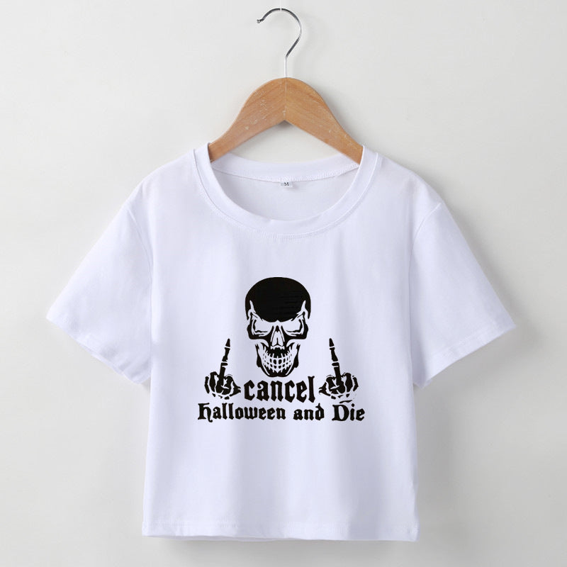 Frauen Grafik Crop Top Drune
