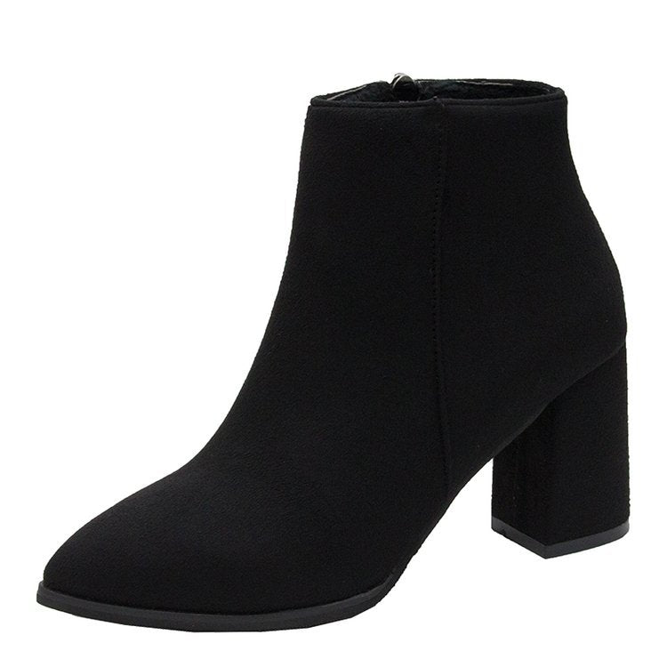 Damen Elegante Stiefeletten mit blockierendem Absatz Drune