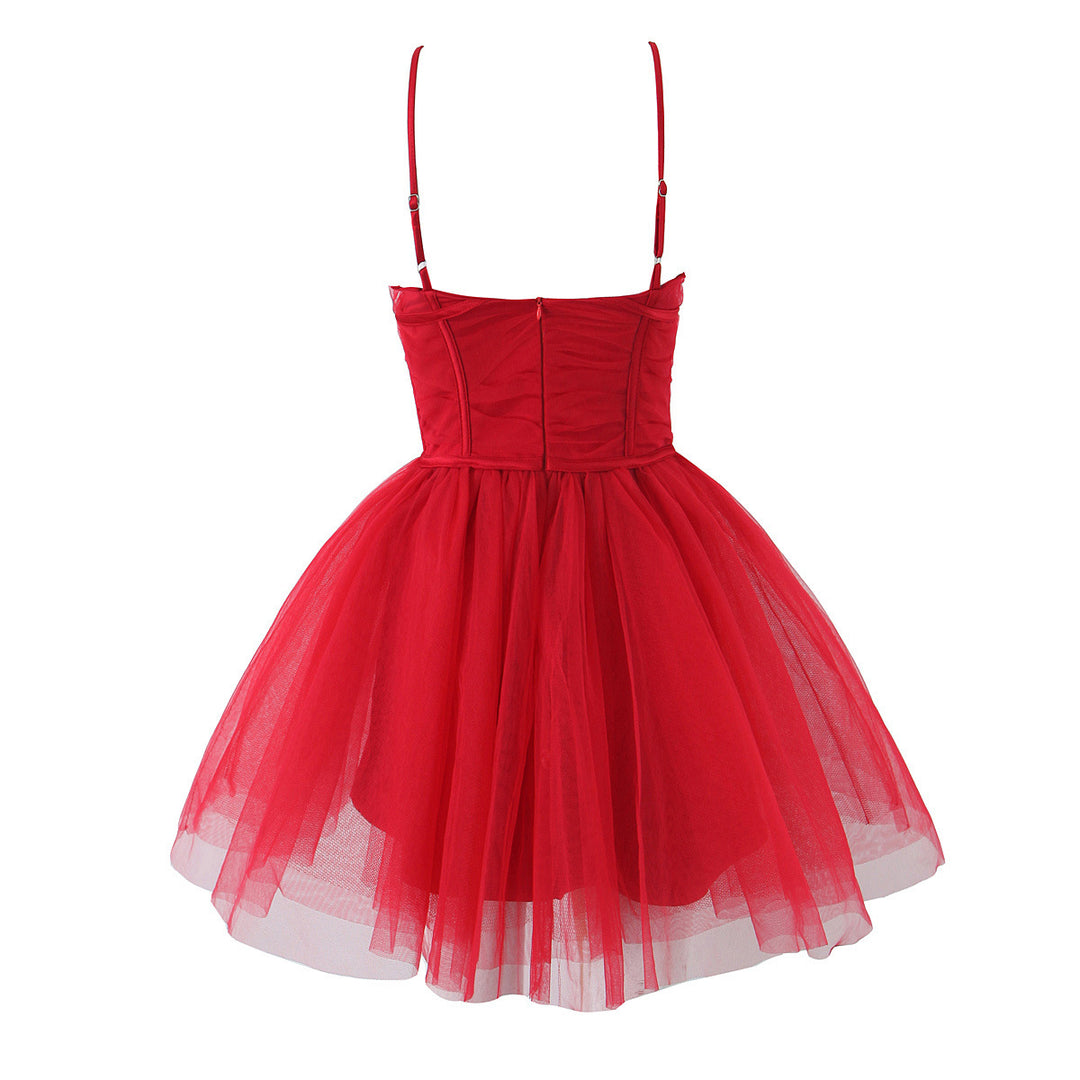 Damen Tüllballkleid mit Spitzenoberteil Drune